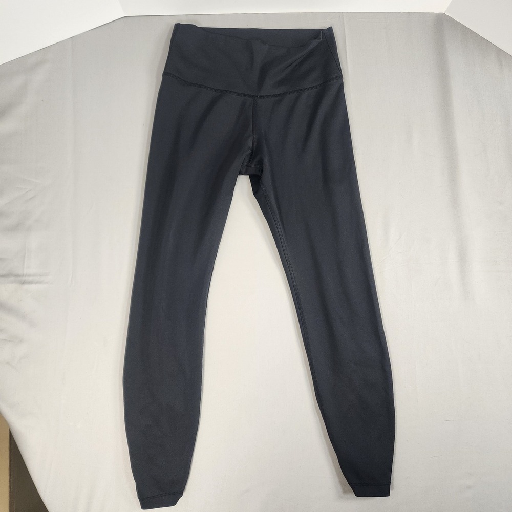 Nike Dri-FIT Leggings Women Small Black Good Ruched Calf High Rise Activewear